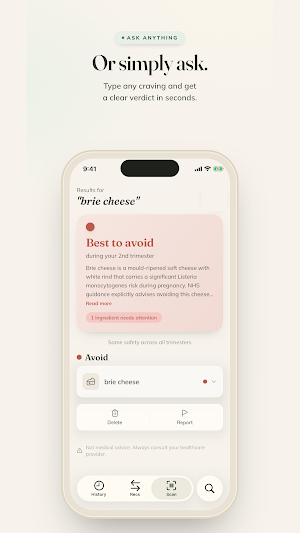 Oli: Pregnancy Safety Scanner Screenshot 3