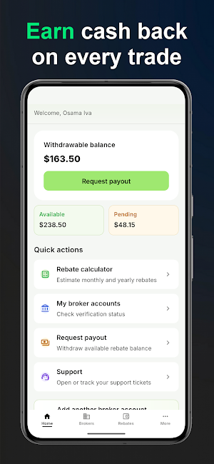 FX Cashback: Forex Rebates Screenshot 0