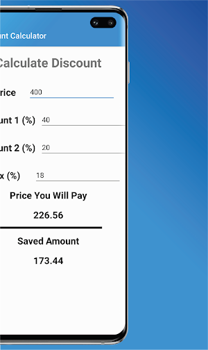 Discount-Tax Calculator Screenshot 2