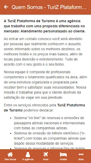 TuriZ Plataforma de Turismo Screenshot 1