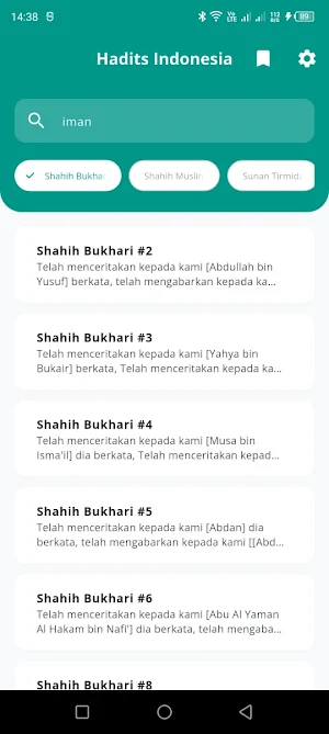 Hadits Indonesia Screenshot 3