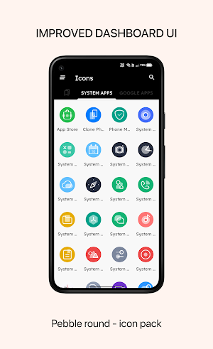 Pebble round - icon pack Screenshot 3