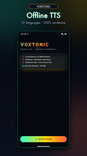 Voxtonic - Offline AI TTS Screenshot 0