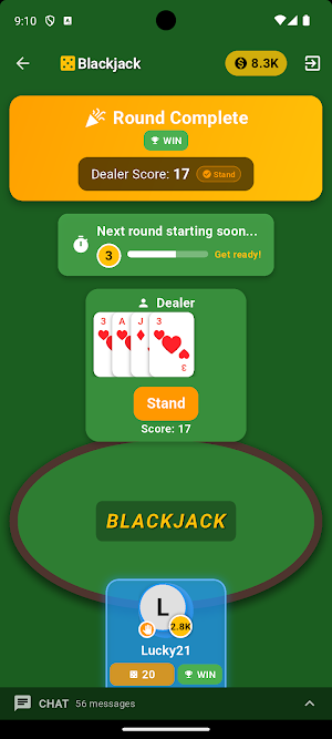 Lucky21 BlackJack Game Online Screenshot 3