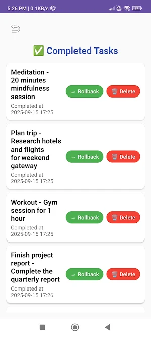 Mind ToDo App Screenshot 1