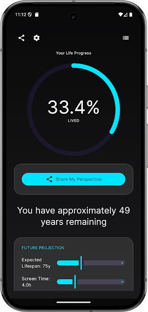Life in Percent - Time Left Screenshot 3