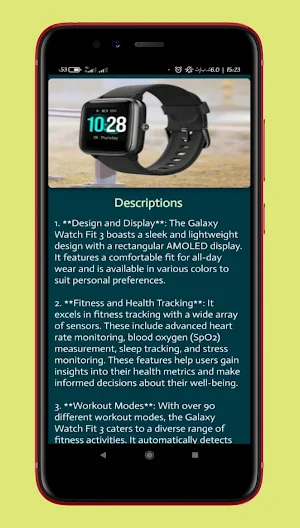 galaxy watch fit 3 guide Screenshot 1