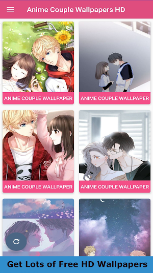 Romantic Anime Couple Wallpaper HD Screenshot 0