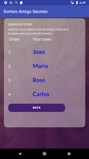 Secret santa generator at time Screenshot 1