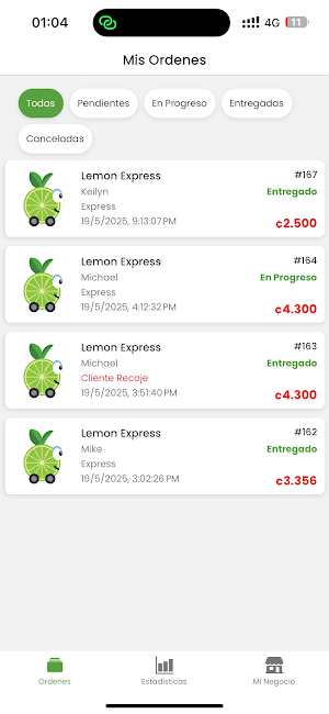 Lemon Orders Screenshot 1