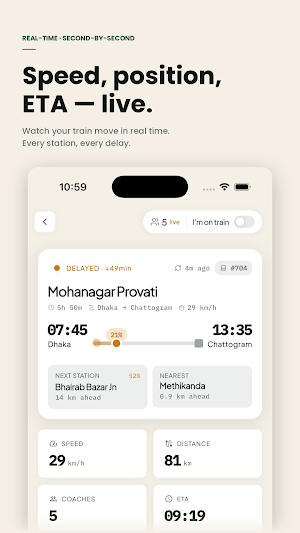 TrainKothai - BD Train Tracker Screenshot 1