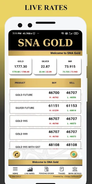 SNA Gold Screenshot 0