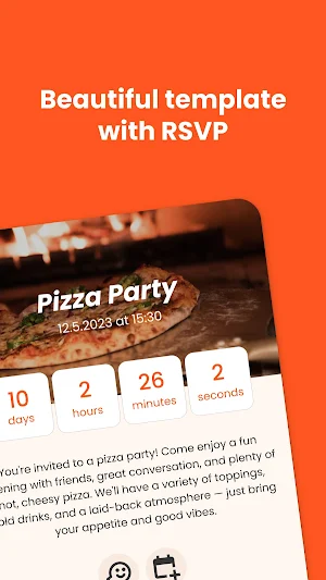 SNAPPY-DAY: RSVP & Countdown Screenshot 2