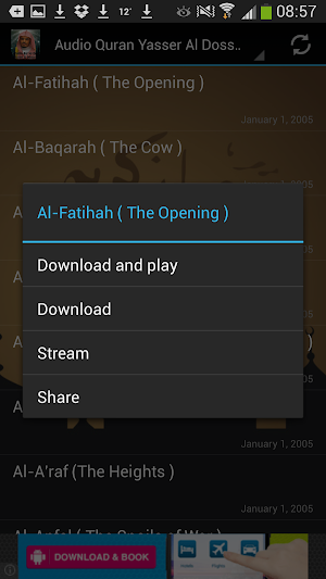 Audio Quran Yasser Al Dossari Screenshot 1