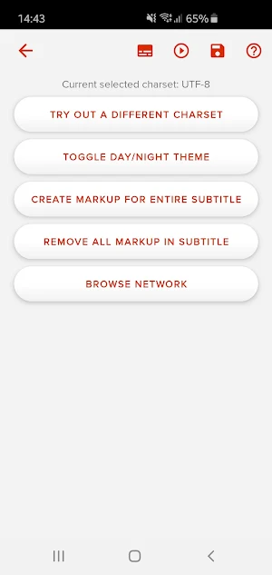 Android Subtitle Editor Screenshot 0