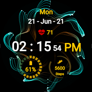 Spiral Flower Watch Face Screenshot 0
