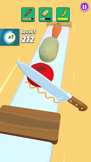 Chef slices cook Screenshot 0