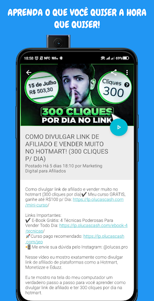 Aprenda Ganhar Dinheiro Online Screenshot 1