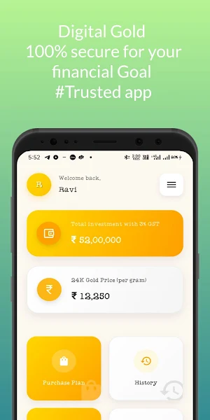 Goldway : Digital saving app Screenshot 1