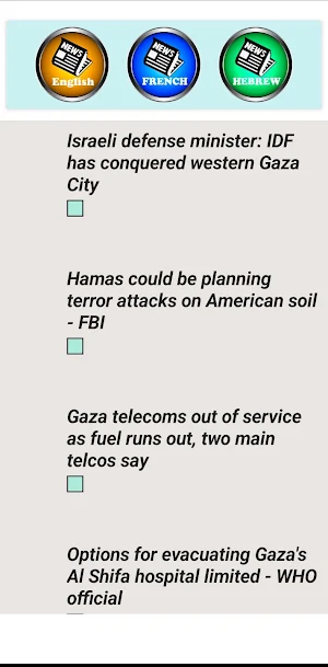 InfosNewsIsrael Screenshot 0