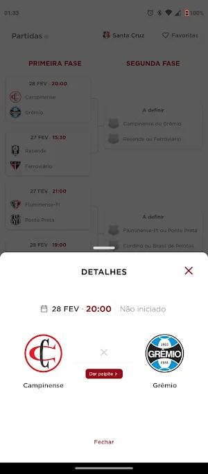 Copa do Brasil Tabela & Jogos Screenshot 1
