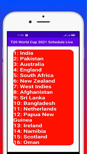 World Cup Schedule & Live Screenshot 2