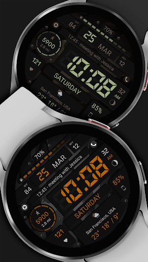 WFP 129 Digital watch face Screenshot 2