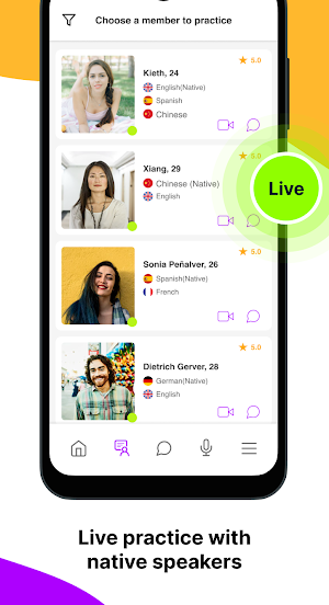 Langugo-Practice Any Language Screenshot 1