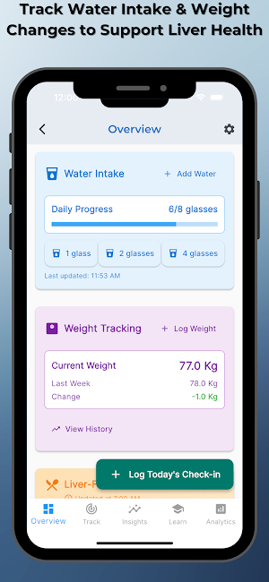 LiverAlertMe: Fatty Liver Care Screenshot 2