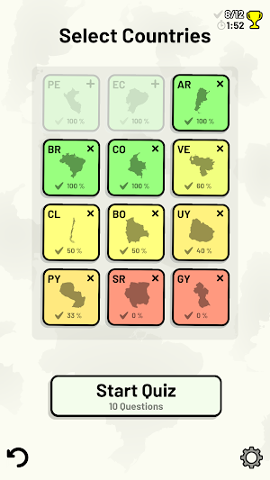 Countries of South America Quiz Screenshot 2
