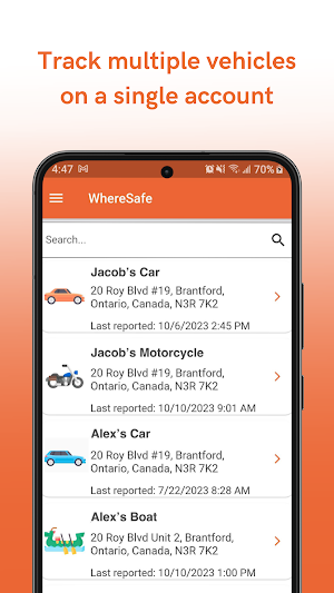 WhereSafe Screenshot 1