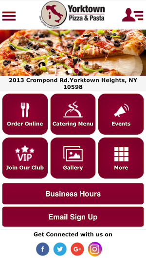 YorkTown Pizza Pasta Screenshot 0