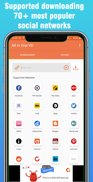 All In One Video Downloader Screenshot 0