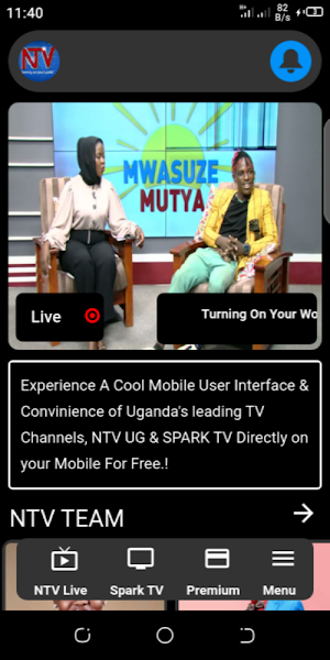 NTV UG - Official Live TV Screenshot 0