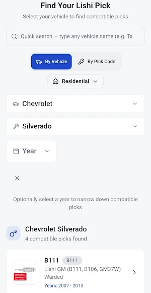Smithscape Locksmith tools Screenshot 2