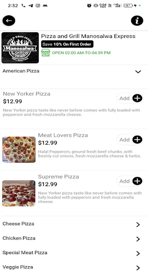 Pizza and Grill Manosalwa Screenshot 3