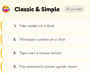 Prank Playbook Screenshot 0