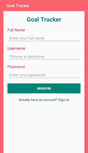Track your Finance Goals app Screenshot 2