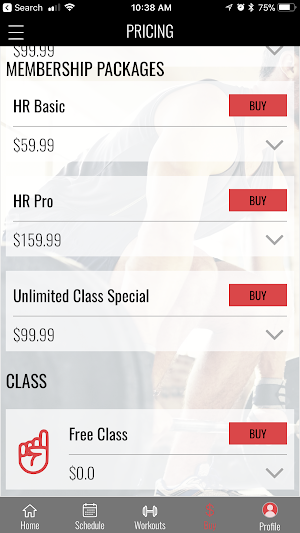 Heart Rize Fitness Screenshot 1