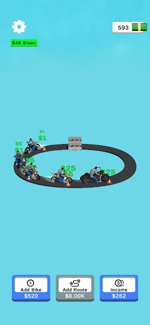 Idle Bike Leveling Screenshot 2