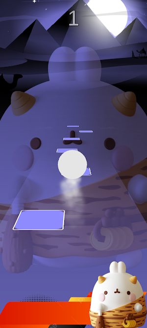 Funny Molang Tile Hop Screenshot 3