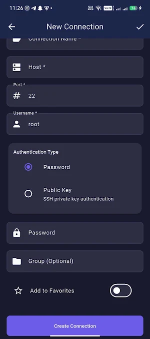 ConnectPro  SSH Terminal Screenshot 2
