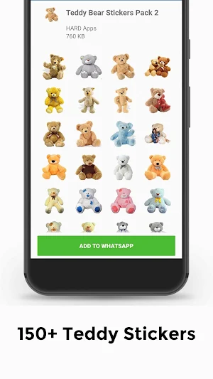 Teddy Bear Stickers for Whatsapp (WAStickerApps) Screenshot 3