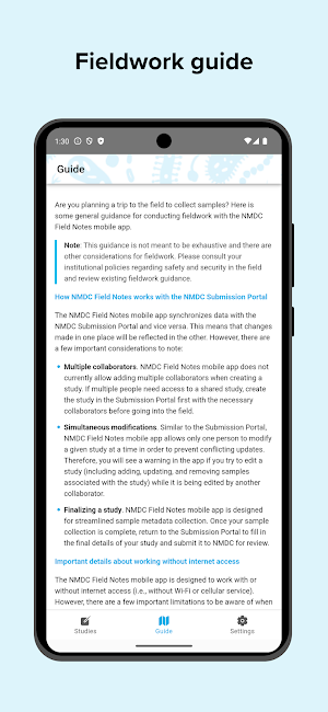 NMDC Field Notes Screenshot 3