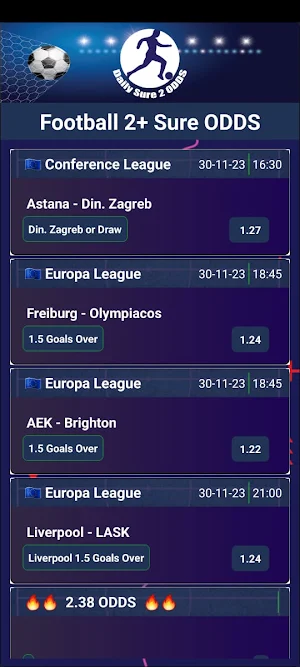 Daily Sure 2 Odds Screenshot 1