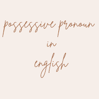 possessive pronoun