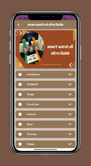 Smart watch x8 ultra guide Screenshot 0