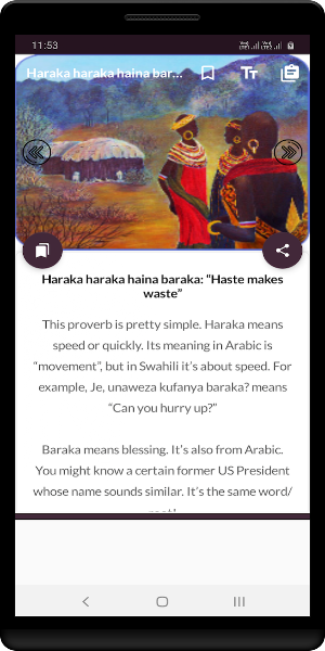 Swahili Proverbs And Meaning Screenshot 2
