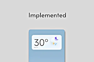 Fluent Weather Komponent KWGT Screenshot 2