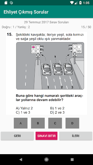 Ehliyet Sınav Soruları Screenshot 3
